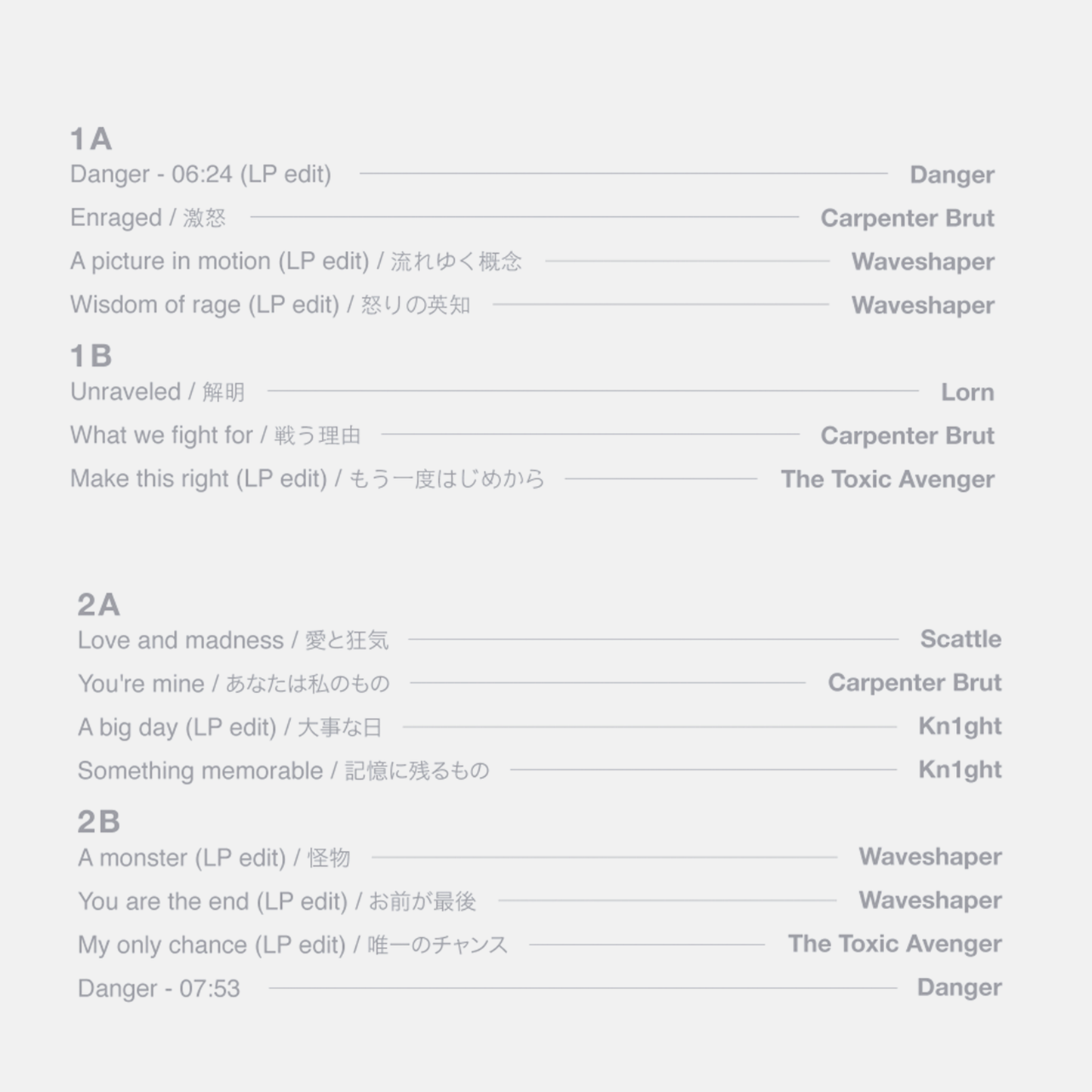 Furi Vinyl Soundtrack